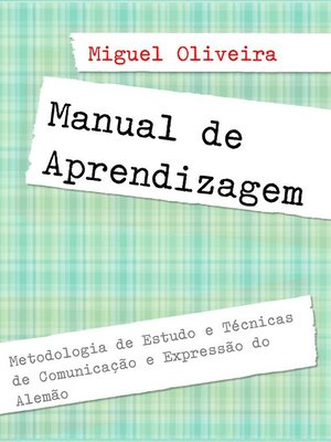cover image of Manual de Aprendizagem